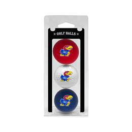 Kansas Jayhawks Golf 3 Ball Pack 21705