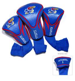 University of Kansas Jayhawks Golf 3 Pack Contour Headcover 21794