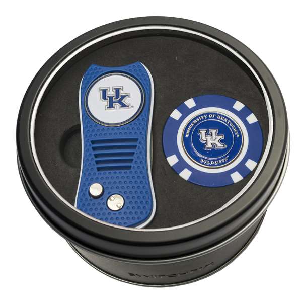 Kentucky Wildcats Golf Tin Set - Switchblade, Golf Chip   