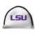 LSU Tigers Louisiana State Putter Cover - Mallet (White) - Printed Purple