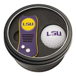 LSU Louisiana State University Tigers Golf Tin Set - Switchblade, Golf Ball   