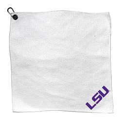 LSU Tigers Louisiana State Microfiber Towel - 15" x 15" (White) 