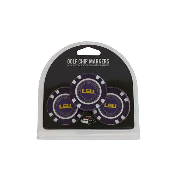 LSU Louisiana State University Tigers Golf 3 Pack Golf Chip 22088   