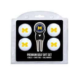 Michigan Wolverines Golf 4 Ball Gift Set 22206   