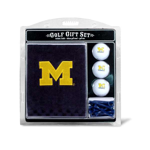 Michigan Wolverines Golf Embroidered Towel Gift Set 22220
