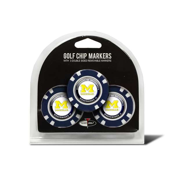 Michigan Wolverines Golf 3 Pack Golf Chip 22288   