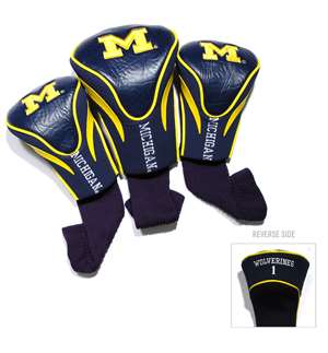 Michigan Wolverines Golf 3 Pack Contour Headcover 22294   