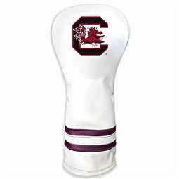 South Carolina Game Cocks Vintage Fairway Headcover (White) - Printed