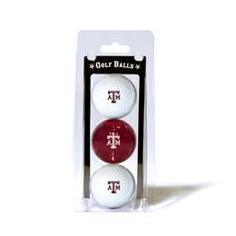 Texas A&M Aggies Golf 3 Ball Pack 23405   