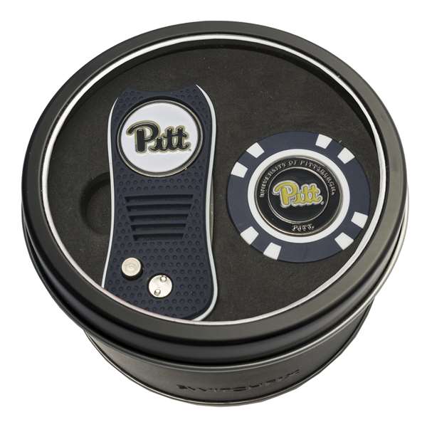 Pittsburgh Panthers Golf Tin Set - Switchblade, Golf Chip   