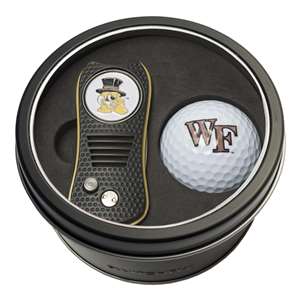 Wake Forest University Demon Deacons Golf Tin Set - Switchblade, Golf Ball   