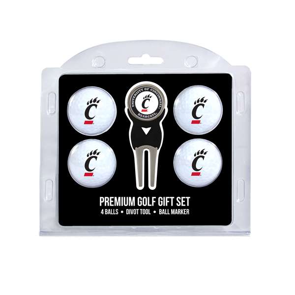 Cincinnati Bearcats Golf 4 Ball Gift Set 24006   