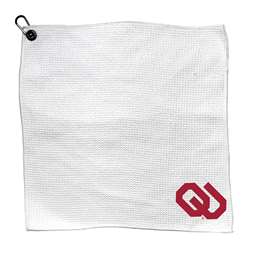 Oklahoma Sooners Microfiber Towel - 15" x 15" (White) 