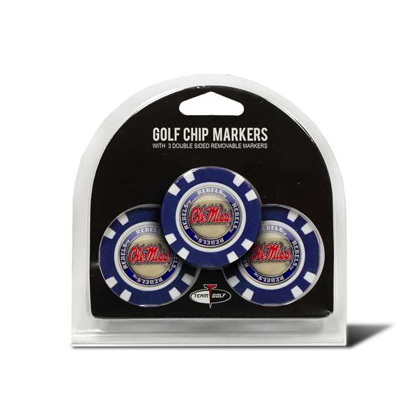 Mississippi Ole Miss Rebels Golf 3 Pack Golf Chip 24788   