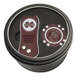 Mississippi State University Bulldogs Golf Tin Set - Switchblade, Golf Chip   