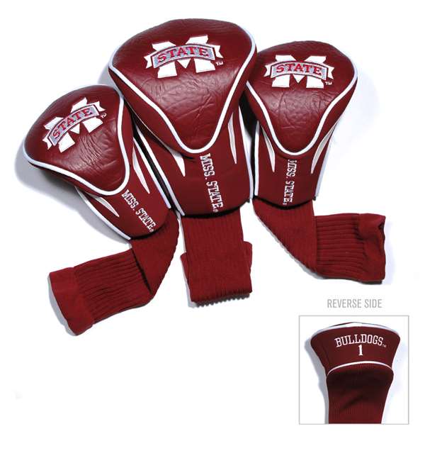 Mississippi State University Bulldogs Golf 3 Pack Contour Headcover 24894   