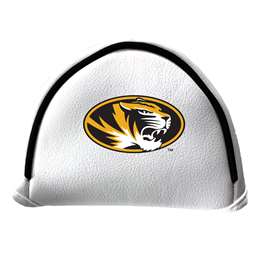 Missouri Tigers Putter Cover - Mallet (White) - Printed Black