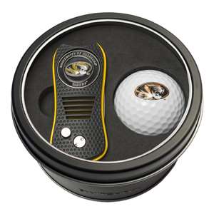 Missouri Tigers Golf Tin Set - Switchblade, Golf Ball   