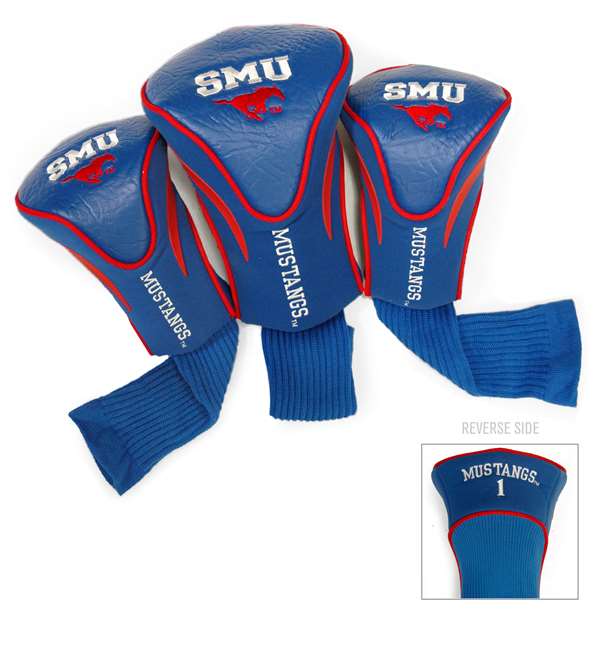 SMU Southern Methodist University Mustangs Golf 3 Pack Contour Headcover 25294
