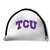 Texas Christian TCU Horned Frogs Putter Cover - Mallet (White) - Printed Purple