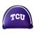 Texas Christian TCU Horned Frogs Putter Cover - Mallet (Colored) - Printed 