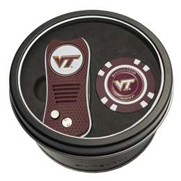 Virginia Tech Hokies Golf Tin Set - Switchblade, Golf Chip   
