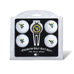 West Virginia Mountaineers Golf 4 Ball Gift Set 25606   