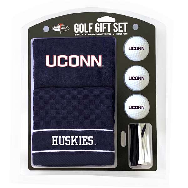 Connecticut Huskies Golf Embroidered Towel Gift Set 25820   