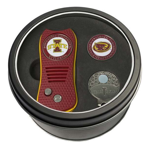 Iowa State University Cyclones Golf Tin Set - Switchblade, Cap Clip, Marker 25957   