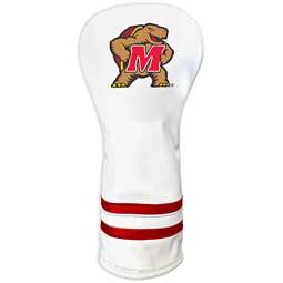 Maryland Terrapins Vintage Fairway Headcover (White) - Printed 