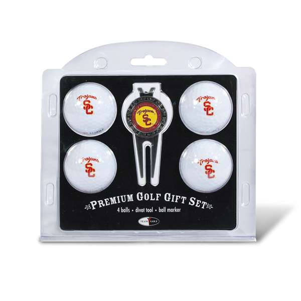 Southern California USC Trojans Golf 4 Ball Gift Set 27206