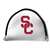 Southern California USC Trojans Putter Cover - Mallet (White) - Printed Dark Red
