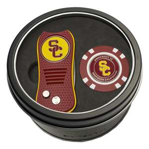 Southern California USC Trojans Golf Tin Set - Switchblade, Golf Chip   