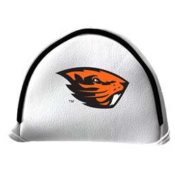 Oregon State Beavers Putter Cover - Mallet (White) - Printed Black