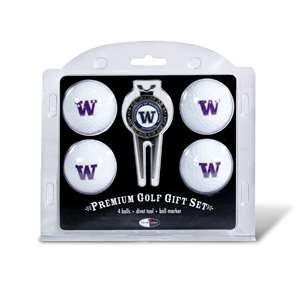 Washington Huskies Golf 4 Ball Gift Set 28506