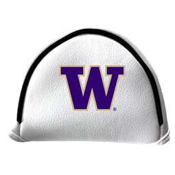 Washington Huskies Putter Cover - Mallet (White) - Printed Purple