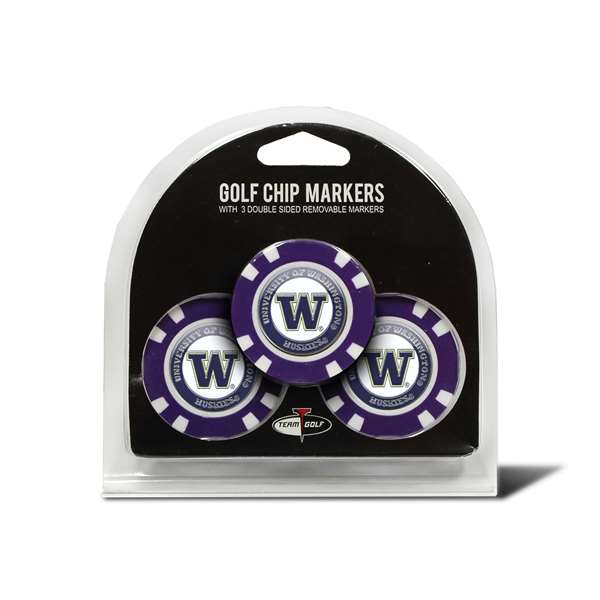Washington Huskies Golf 3 Pack Golf Chip 28588   