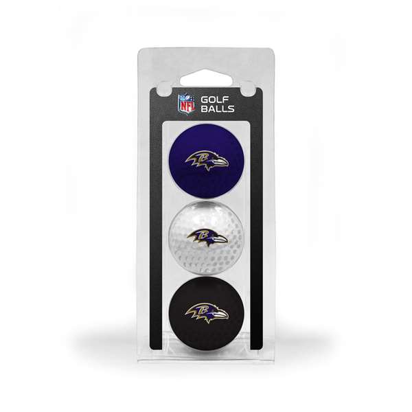 Baltimore Ravens Golf 3 Ball Pack 30205