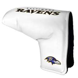 Baltimore Ravens Tour Blade Putter Cover (White) - Printed 