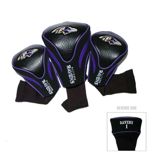 Baltimore Ravens Golf 3 Pack Contour Headcover 30294   