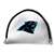 Carolina Panthers Putter Cover - Mallet (White) - Printed Black