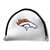 Denver Broncos Putter Cover - Mallet (White) - Printed Navy