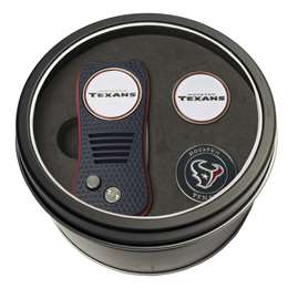 Houston Texans Golf Tin Set - Switchblade, 2 Markers 31159   