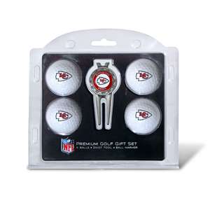 Kansas City Chiefs Golf 4 Ball Gift Set 31406