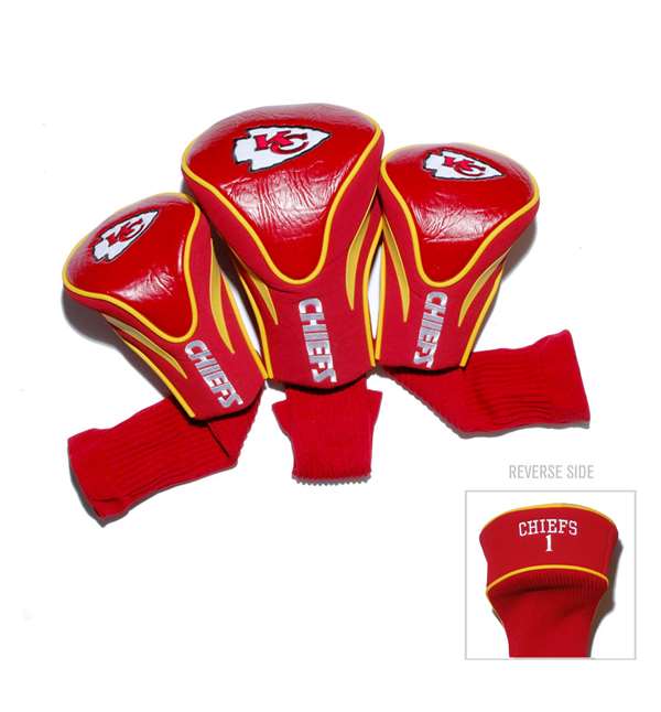 Kansas City Chiefs Golf 3 Pack Contour Headcover 31494   