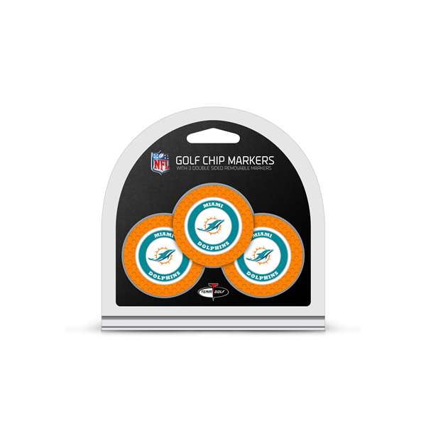 Miami Dolphins Golf 3 Pack Golf Chip 31588   