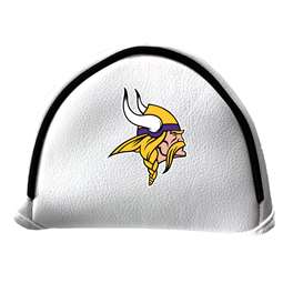 Minnesota Vikings Putter Cover - Mallet (White) - Printed Black