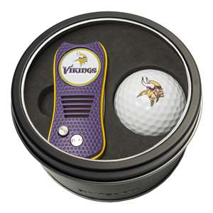 Minnesota Vikings Golf Tin Set - Switchblade, Golf Ball   