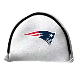 New England Patriots Putter Cover - Mallet (White) - Printed Navy