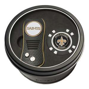 New Orleans Saints Golf Tin Set - Switchblade, Golf Chip   
